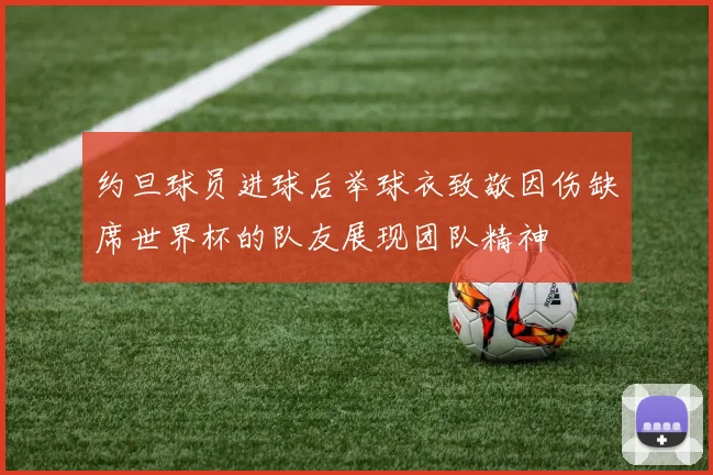 约旦球员进球后举球衣致敬因伤缺席世界杯的队友展现团队精神